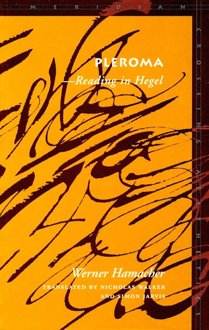Book cover image for Pleroma ISBN: 9780804721851